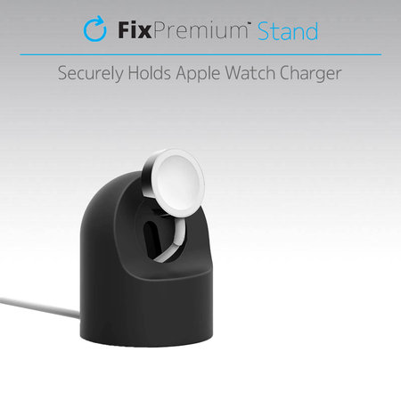 FixPremium - Silicon Stand pentru Apple Watch, negru