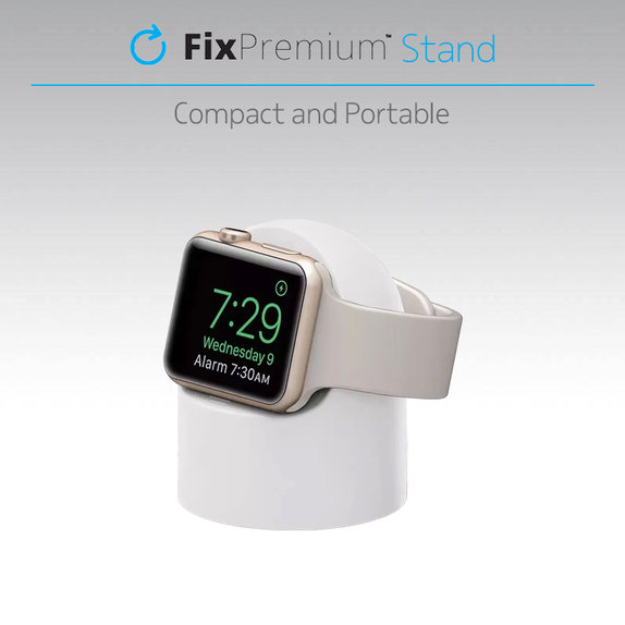 FixPremium - Silicon Stand pentru Apple Watch, negru
