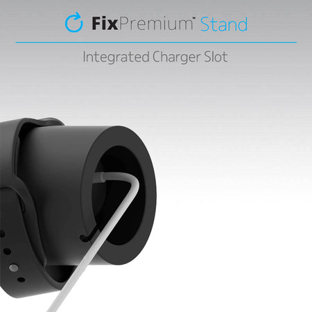 FixPremium - Silicon Stand pentru Apple Watch, negru