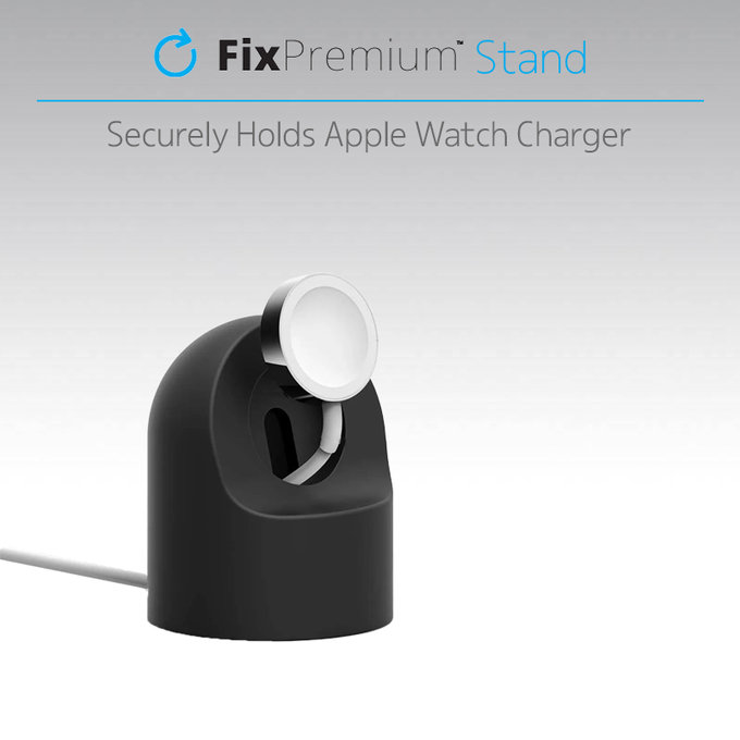 FixPremium - Silicon Stand pentru Apple Watch, alb