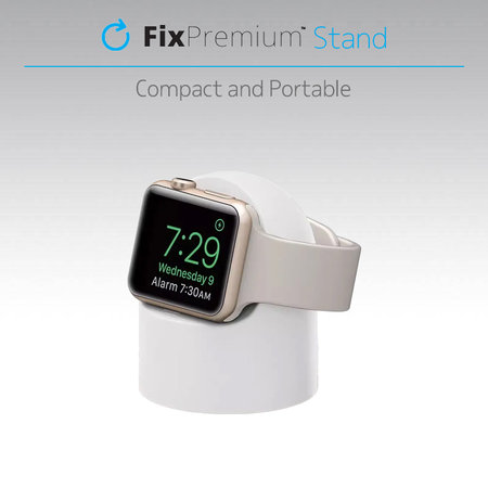 FixPremium - Silicon Stand pentru Apple Watch, alb