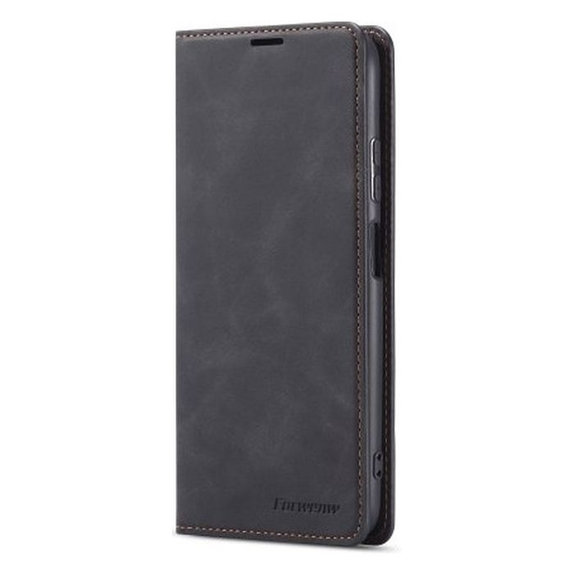 FixPremium - Caz Business Wallet pentru iPhone 13 & 14, negru