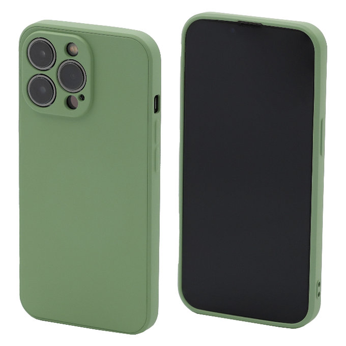 FixPremium - Caz Rubber pentru iPhone 13 Pro Max, verde