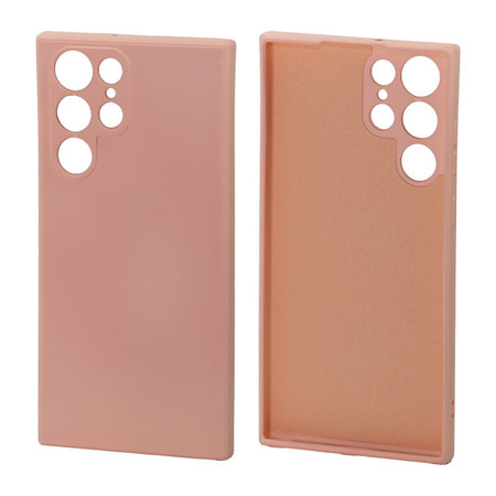 FixPremium - Caz Rubber pentru Samsung Galaxy S22 Ultra, portocale