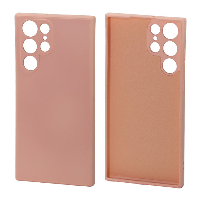 FixPremium - Caz Rubber pentru Samsung Galaxy S22 Ultra, portocale