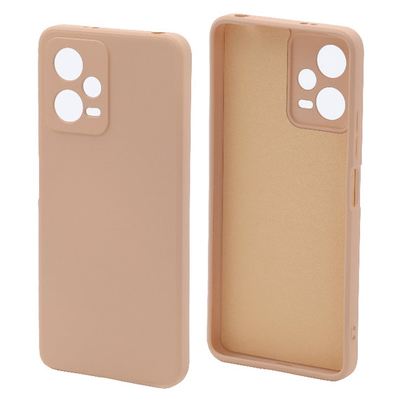 FixPremium - Caz Rubber pentru Xiaomi Redmi Note 12 5G, portocale