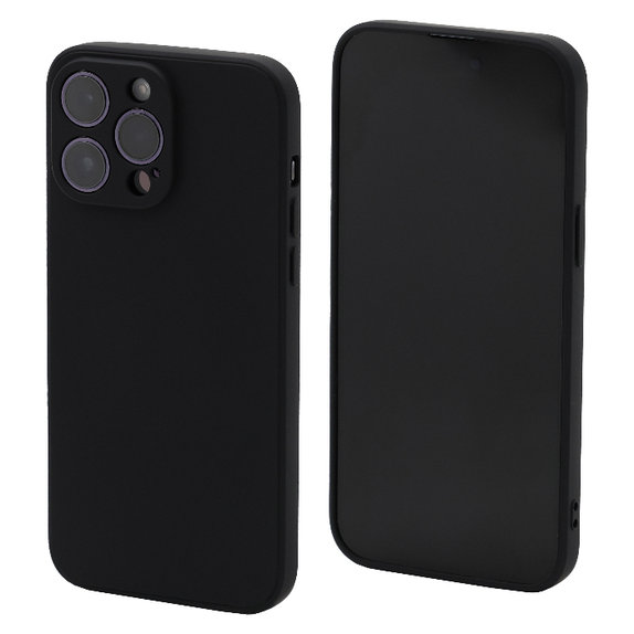FixPremium - Caz Rubber pentru iPhone 14 Pro Max, negru
