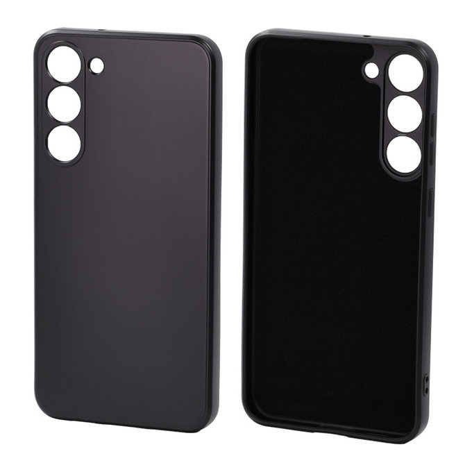 FixPremium - Caz Rubber pentru Samsung Galaxy S23 Plus, negru