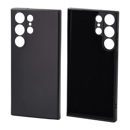 FixPremium - Caz Rubber pentru Samsung Galaxy S23 Ultra, negru