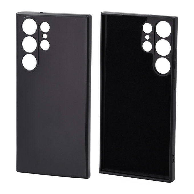 FixPremium - Caz Rubber pentru Samsung Galaxy S23 Ultra, negru