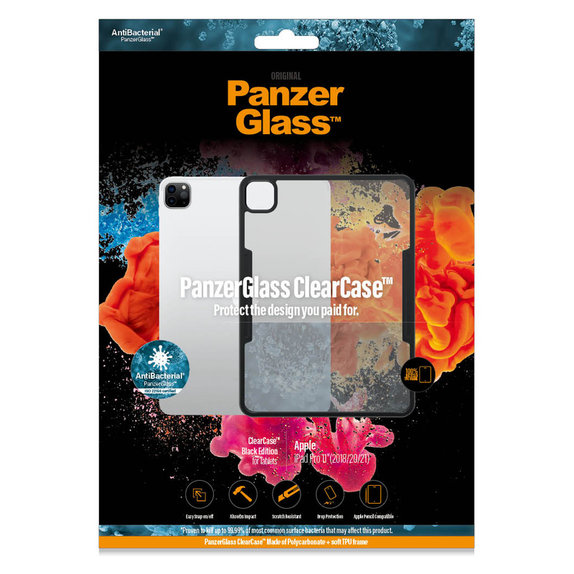 Caz ClearCase AB pentru iPad Pro 11'' (2018/2020/2021), Negru, PanzerGlass