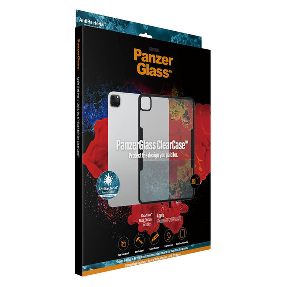 Caz ClearCase AB pentru iPad Pro 11'' (2018/2020/2021), Negru, PanzerGlass