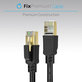 FixPremium - Cablu Ethernet - RJ45 / RJ45 (1m), negru