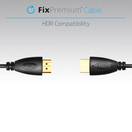 FixPremium - HDMI / HDMI Cablu, HDMI 2.0 (1m), negru