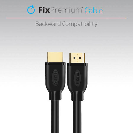 FixPremium - HDMI / HDMI Cablu, HDMI 2.0 (1m), negru