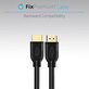 FixPremium - HDMI / HDMI Cablu, HDMI 2.0 (1m), negru