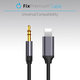 FixPremium - Lightning / Jack 3.5mm Cablu (1m), negru