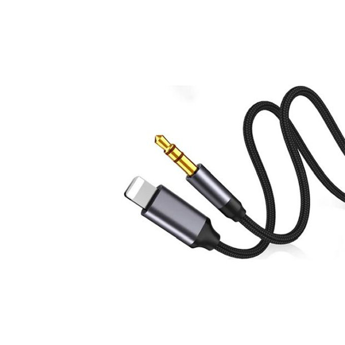 FixPremium - Lightning / Jack 3.5mm Cablu (1m), negru