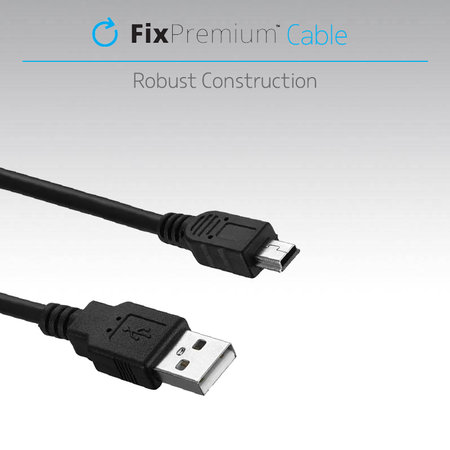 FixPremium - Mini-USB / USB Cablu (1m), negru