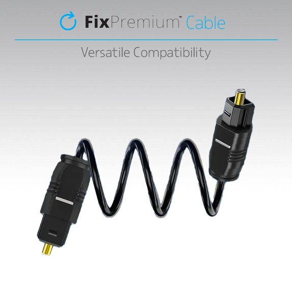 FixPremium - Audio Cablu Optic (1m), negru