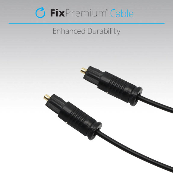 FixPremium - Audio Cablu Optic (1m), negru