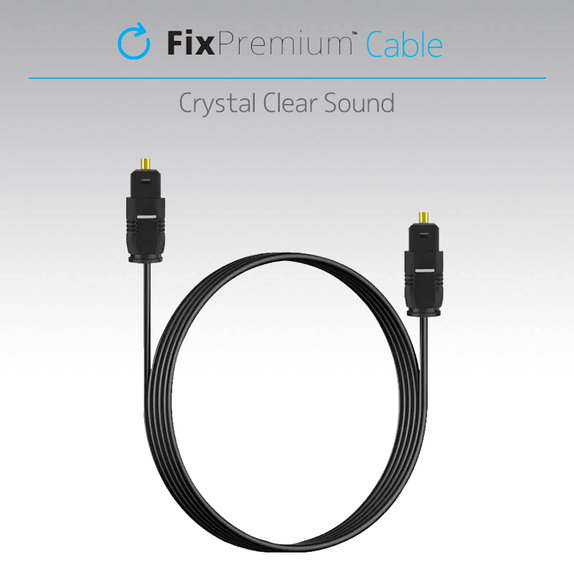 FixPremium - Audio Cablu Optic (1m), negru