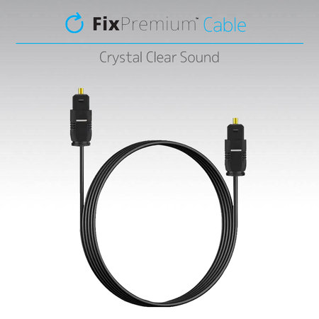FixPremium - Audio Cablu Optic (2m), negru