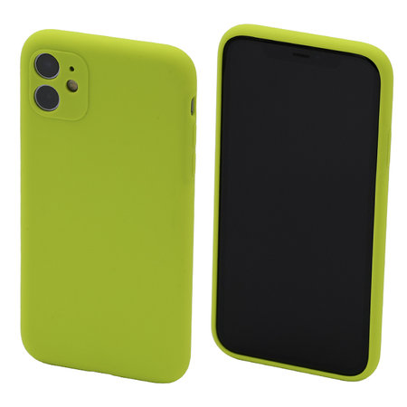 FixPremium - Silicon Caz pentru iPhone 11, neon green