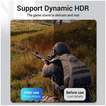 Vention - DisplayPort / DisplayPort Cablu, DisplayPort 1.4 (1.5m), argint