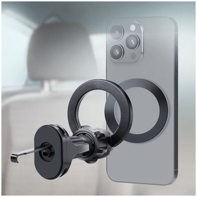 SBS - Suport auto CircleMag MagSafe, negru