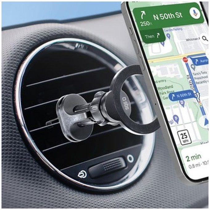 SBS - Suport auto CircleMag MagSafe, negru