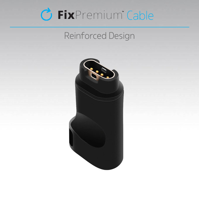 FixPremium - Reducere Micro-USB pentru Garmin Conector pentru Ceasuri, negru