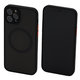 FixPremium - Caz Matte cu MagSafe pentru iPhone 12 Pro, negru