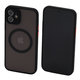 FixPremium - Caz Matte cu MagSafe pentru iPhone 12, negru