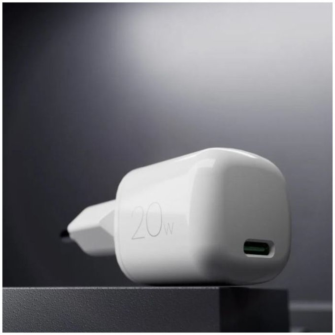 PURO - Adaptor de încărcare MiniPro USB-C, GaN, 20W, alb