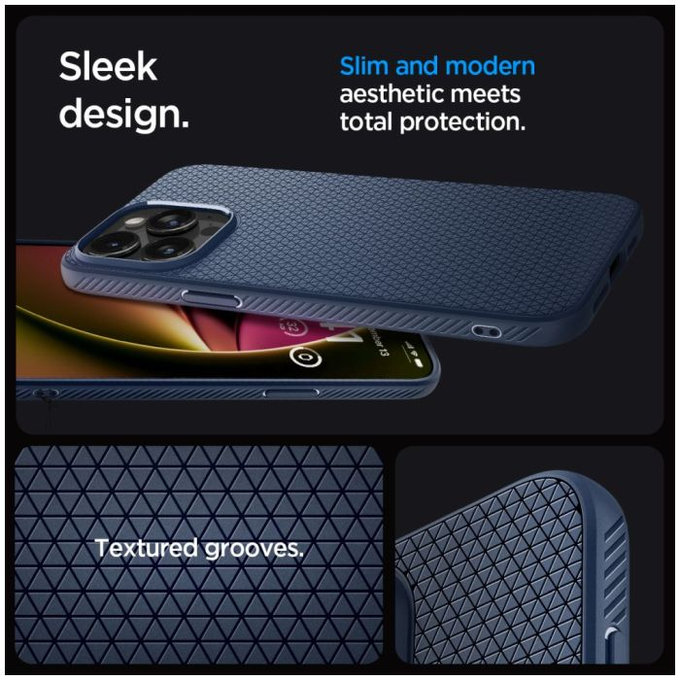 Spigen - Tok Liquid Air - iPhone 15 Pro, Navy Blue