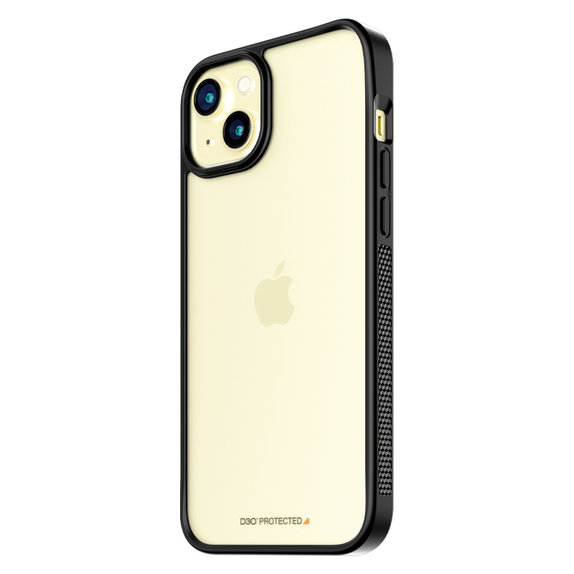 Caz ClearCase D3O pentru iPhone 15 Plus, Negru, PanzerGlass
