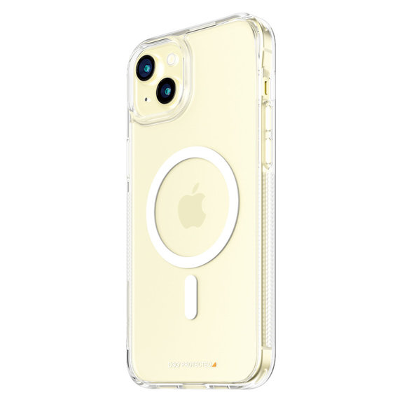 Caz HardCase D3O cu MagSAFE by PanzerGlass pentru iPhone 15 Plus, Transparent, PanzerGlass