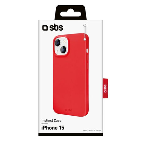 SBS - Caz Instinct pentru iPhone 15, roşu