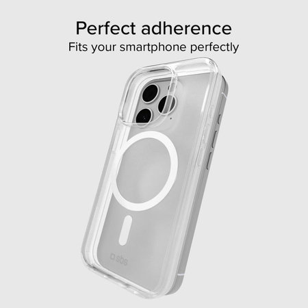 SBS - Caz Light Mag s MagSafe pentru iPhone 15 Pro Max, transparent