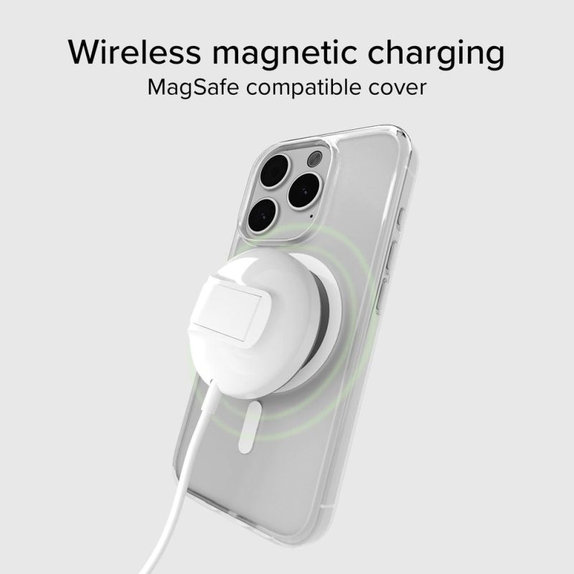 SBS - Caz Light Mag s MagSafe pentru iPhone 15 Pro Max, transparent