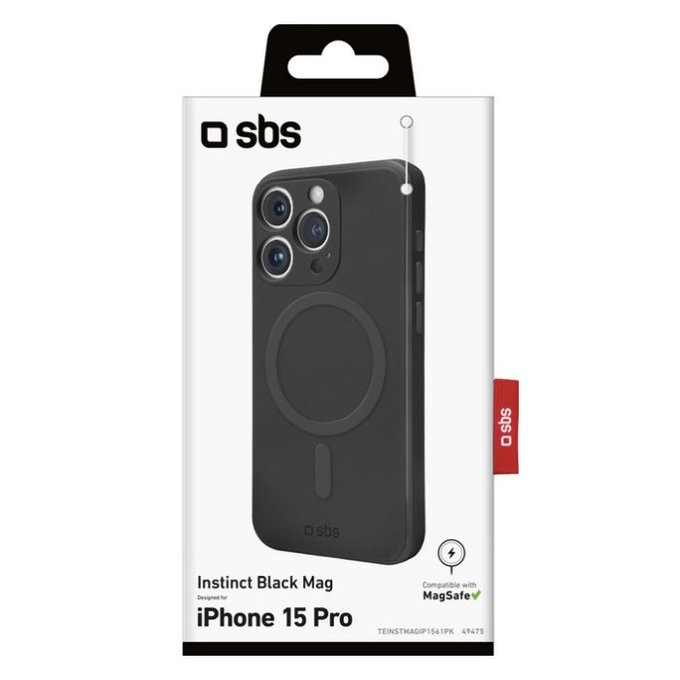 SBS - Caz Instinct s MagSafe pentru iPhone 15 Pro, negru