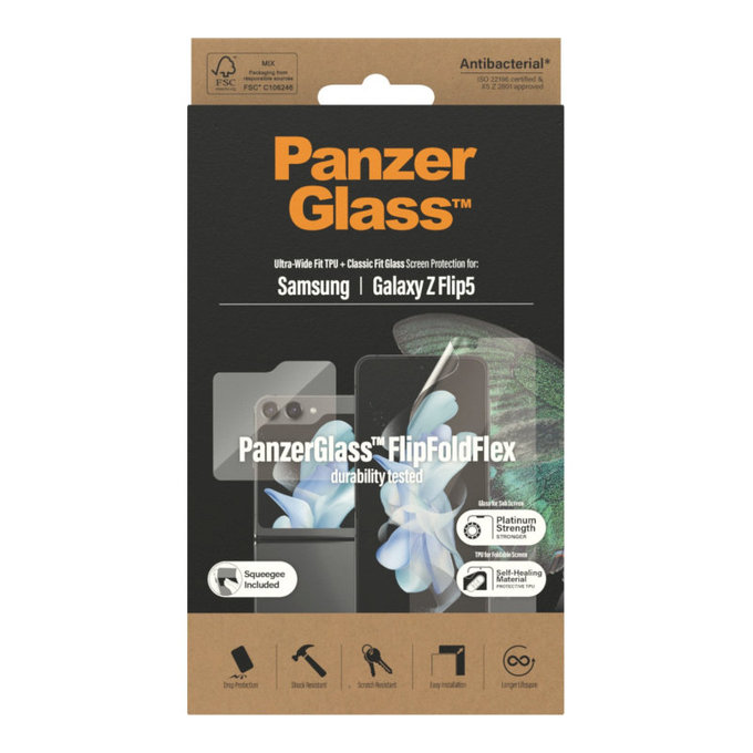 Folie de protecție UWF AB pentru Samsung Z Flip5, Transparent, PanzerGlass