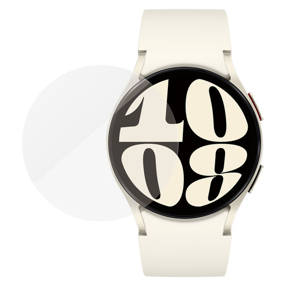 Sticlă securizată Flat Glass AB pentru Samsung Galaxy Watch6 44 mm, Transparent, PanzerGlass