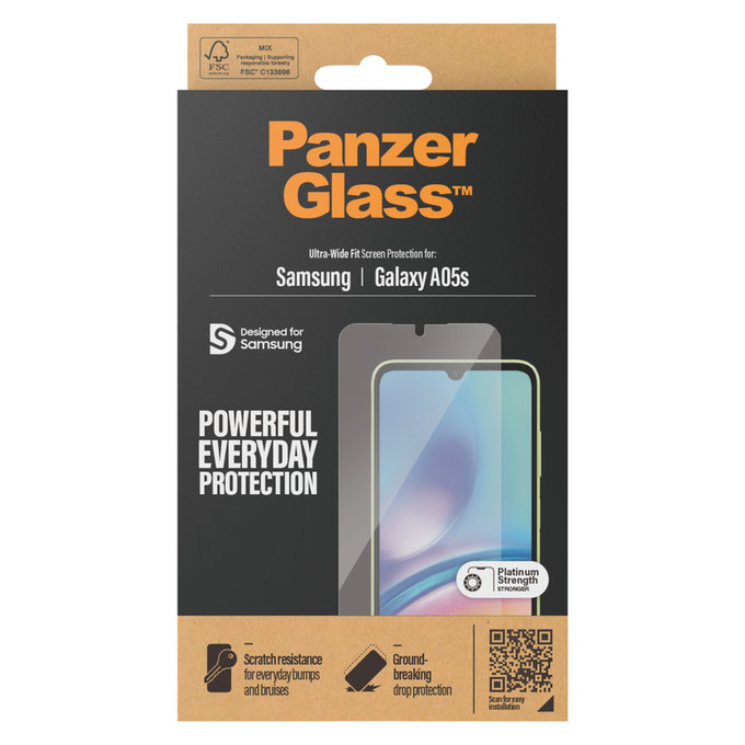 Sticlă securizată UWF pentru Samsung Galaxy A05s, Transparent, PanzerGlass