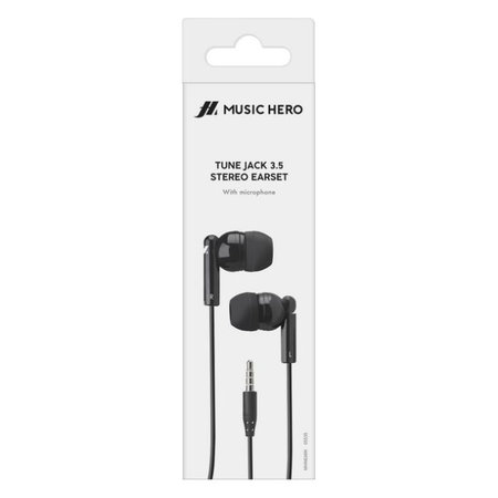Music Hero - Stereo Căști Tune, Jack 3.5mm, negru