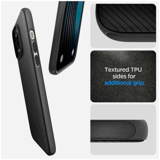 Spigen - Caz Mag Armor cu MagSafe pentru iPhone 14 Pro Max, Matte Black