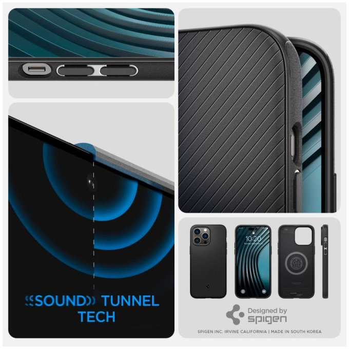 Spigen - Caz Mag Armor cu MagSafe pentru iPhone 14 Pro Max, Matte Black