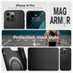 Spigen - Caz Mag Armor cu MagSafe pentru iPhone 14 Pro, Matte Black