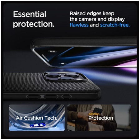 Spigen - Caz Mag Armor cu MagSafe pentru iPhone 15 Pro Max, Matte Black